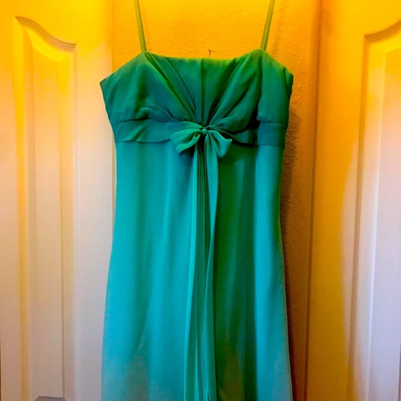 Feminine Aqua dress NWT - Picture 2 of 6